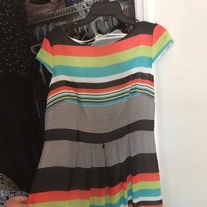 Above the knee striped dress